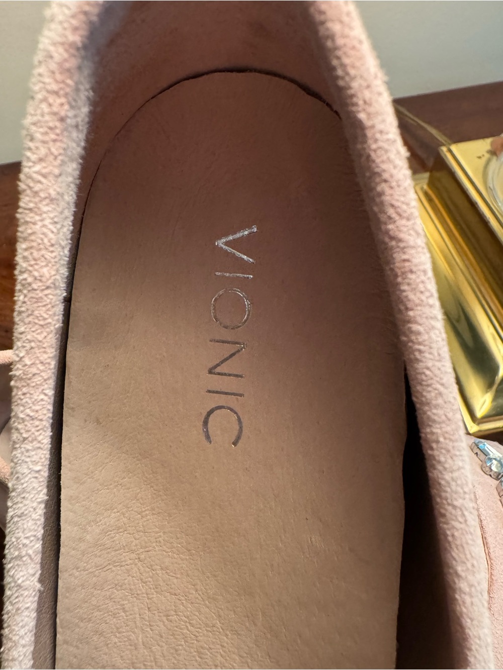 Women’s Vionic Pink Suede Jeweled Loafers, 10M - Picture 4 of 8